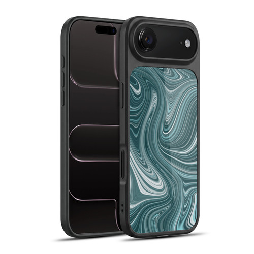 Suzan Lind Marble Swirls Teal Gel Armour Case For Apple iPhone 17 Air