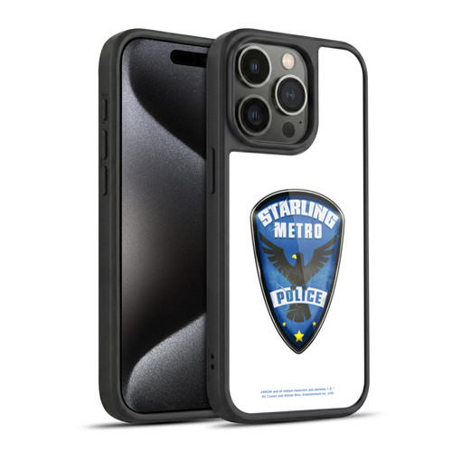 Arrow TV Series Graphics Starling Police Badge Gel Armour Case For Apple iPhone 15 Pro