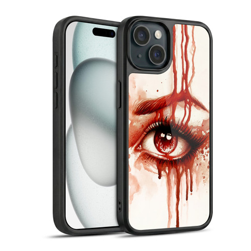 Sarah Richter Gothic Woman Eye Gel Armour Case For Apple iPhone 15