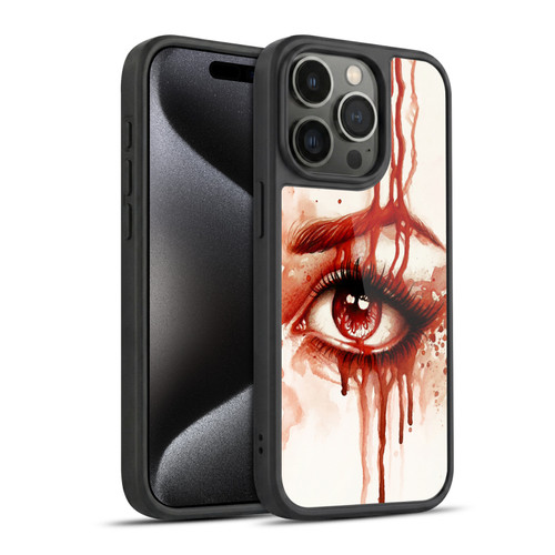 Sarah Richter Gothic Woman Eye Gel Armour Case For Apple iPhone 15 Pro