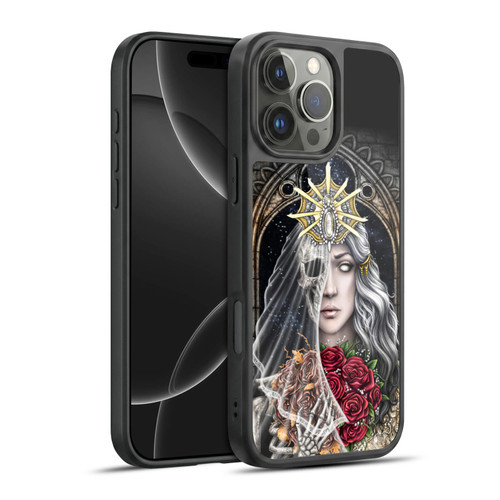 Sarah Richter Gothic Bride Half Skeleton With Roses Gel Armour Case For Apple iPhone 16 Pro Max