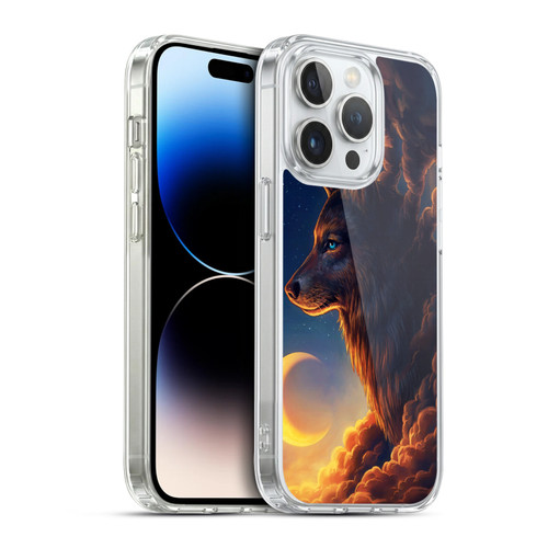 Jonas "JoJoesArt" Jödicke Wildlife 2 Golden Moon Soft Gel Case for Apple iPhone 14 Pro & MagSafe