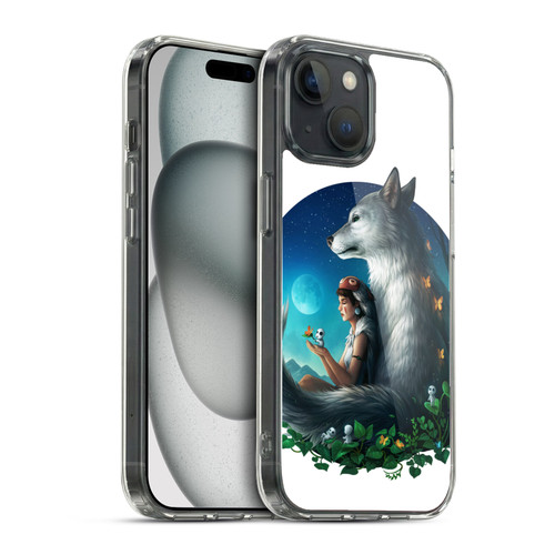 Jonas "JoJoesArt" Jödicke Wildlife 2 Wolf Princess Soft Gel Case for Apple iPhone 15 & MagSafe