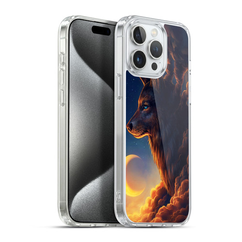 Jonas "JoJoesArt" Jödicke Wildlife 2 Golden Moon Soft Gel Case for Apple iPhone 15 Pro Max & MagSafe