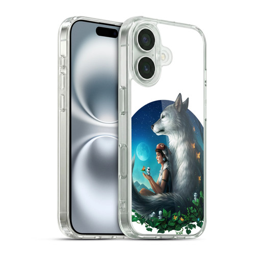 Jonas "JoJoesArt" Jödicke Wildlife 2 Wolf Princess Soft Gel Case for Apple iPhone 16 & MagSafe