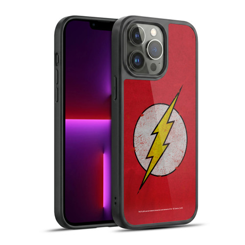 The Flash DC Comics Logo Distressed Look Gel Armour Case For Apple iPhone 13 Pro Max