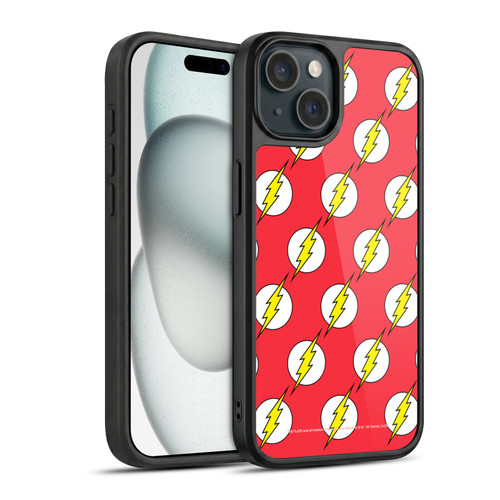 The Flash DC Comics Logo Pattern Gel Armour Case For Apple iPhone 15
