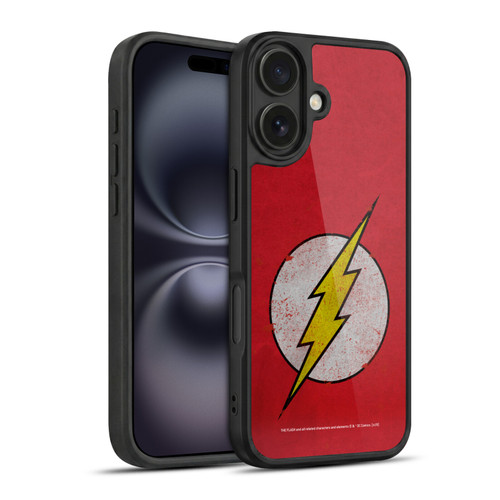 The Flash DC Comics Logo Distressed Look Gel Armour Case For Apple iPhone 16