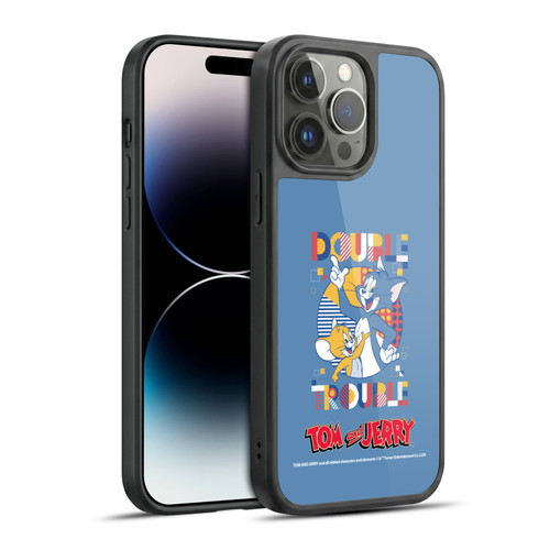 Tom and Jerry Color Blocks Double Trouble Gel Armour Case For Apple iPhone 14 Pro Max