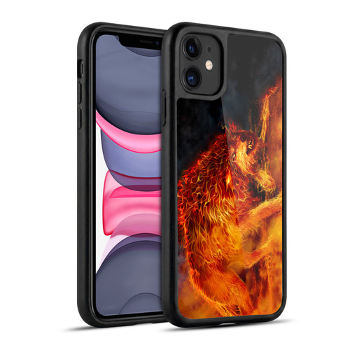 Tom Wood Fire Creatures Wolf Stalker Gel Armour Case For Apple iPhone 11