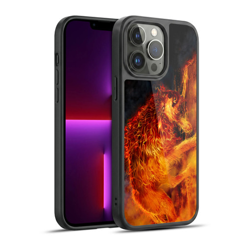 Tom Wood Fire Creatures Wolf Stalker Gel Armour Case For Apple iPhone 13 Pro Max