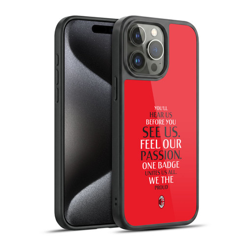 AC Milan Art Typography Gel Armour Case For Apple iPhone 15 Pro Max