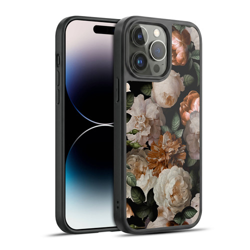 UtArt Antique Flowers Carnations And Garden Roses Gel Armour Case For Apple iPhone 14 Pro Max
