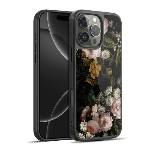 UtArt Antique Flowers Roses And Baby's Breath Gel Armour Case For Apple iPhone 16 Pro Max