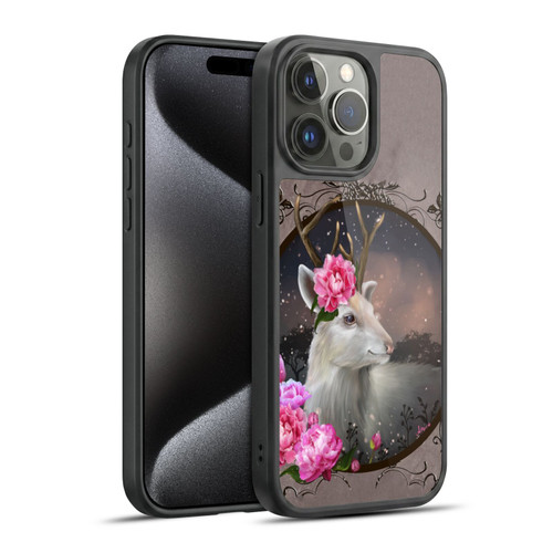 Ash Evans Animals White Deer Gel Armour Case For Apple iPhone 15 Pro Max