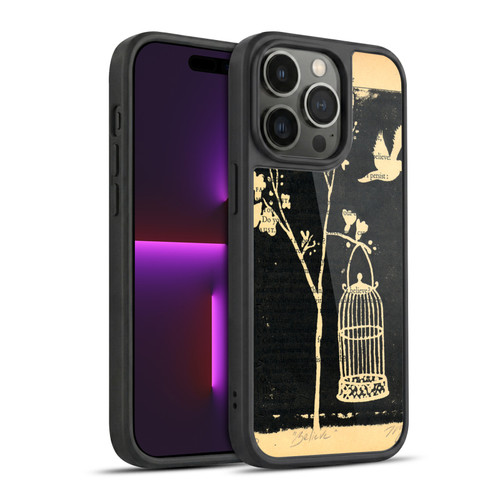 Wyanne Birds Believe Gocco Print Gel Armour Case For Apple iPhone 14 Pro