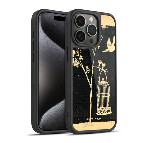 Wyanne Birds Believe Gocco Print Gel Armour Case For Apple iPhone 15 Pro