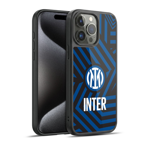 Fc Internazionale Milano Patterns Abstract 1 Gel Armour Case For Apple iPhone 15 Pro Max