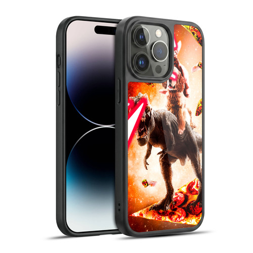 Random Galaxy Space Cat Dinosaur & Dog Lazer Eye Gel Armour Case For Apple iPhone 14 Pro Max