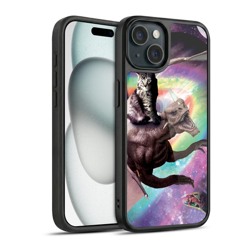 Random Galaxy Space Cat Galaxy Dragon Gel Armour Case For Apple iPhone 15