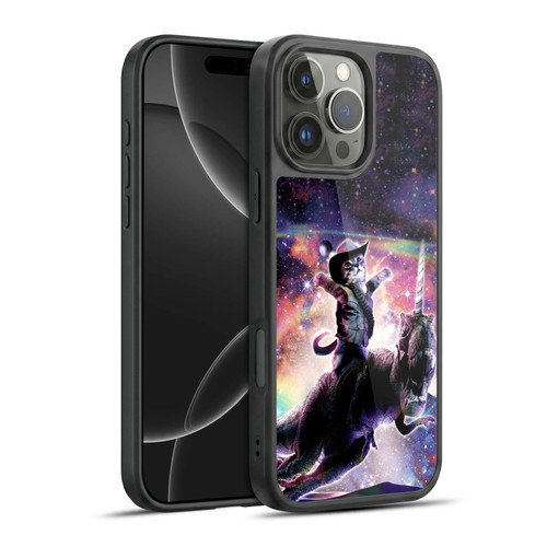 Random Galaxy Space Cat Dinosaur Unicorn Gel Armour Case For Apple iPhone 16 Pro Max