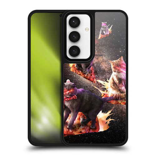 Random Galaxy Space Cat Fire Pizza Gel Armour Case For Samsung Galaxy S24 5G