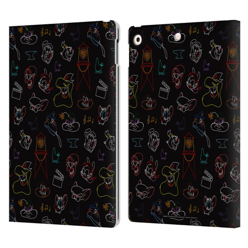 Animaniacs Graphics Pattern Leather Book Wallet Case Cover For Apple iPad 10.2 2019/2020/2021