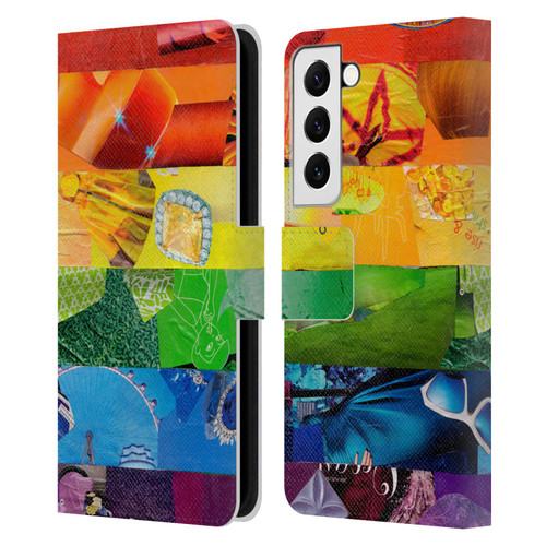 Artpoptart Flags LGBT Leather Book Wallet Case Cover For Samsung Galaxy S22 5G