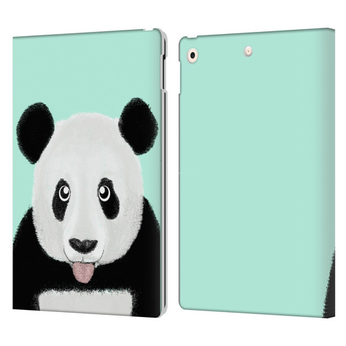 Barruf Animals The Cute Panda Leather Book Wallet Case Cover For Apple iPad 10.2 2019/2020/2021
