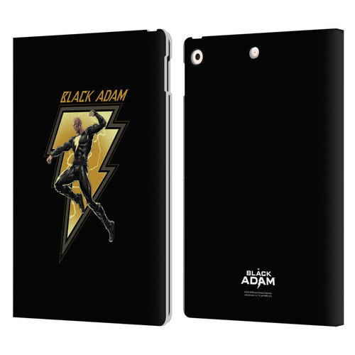 Black Adam Graphics Black Adam 2 Leather Book Wallet Case Cover For Apple iPad 10.2 2019/2020/2021
