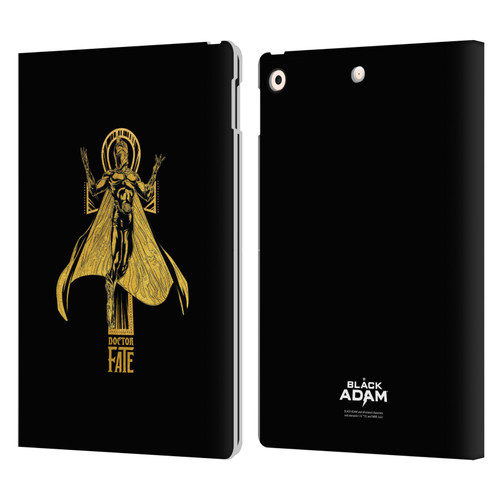 Black Adam Graphics Doctor Fate Leather Book Wallet Case Cover For Apple iPad 10.2 2019/2020/2021