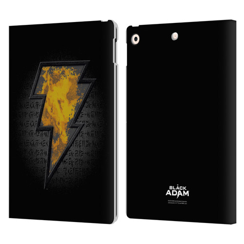Black Adam Graphics Icon Leather Book Wallet Case Cover For Apple iPad 10.2 2019/2020/2021