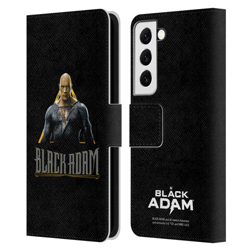 Black Adam Graphics Black Adam Leather Book Wallet Case Cover For Samsung Galaxy S22 5G