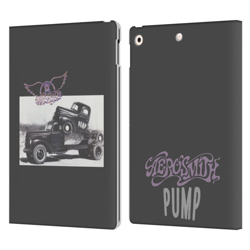 Aerosmith Black And White The Pump Leather Book Wallet Case Cover For Apple iPad 10.2 2019/2020/2021