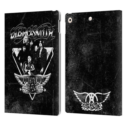 Aerosmith Black And White World Tour Leather Book Wallet Case Cover For Apple iPad 10.2 2019/2020/2021