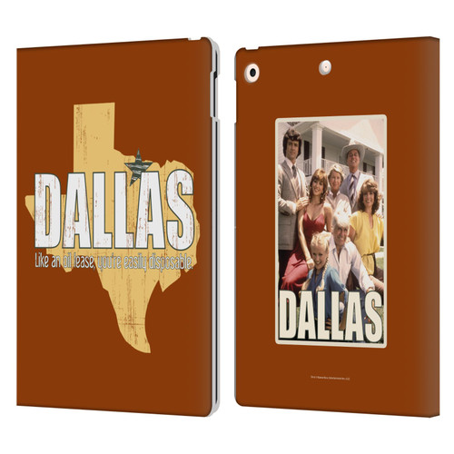 Dallas: Television Series Graphics Quote Leather Book Wallet Case Cover For Apple iPad 10.2 2019/2020/2021
