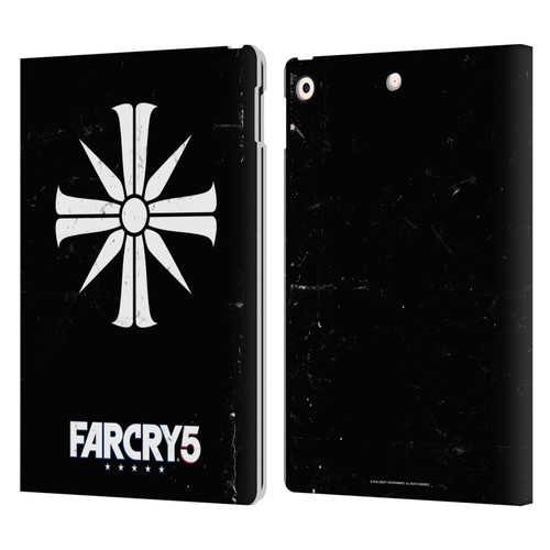 Far Cry 5 Key Art And Logo Distressed Look Cult Emblem Leather Book Wallet Case Cover For Apple iPad 10.2 2019/2020/2021