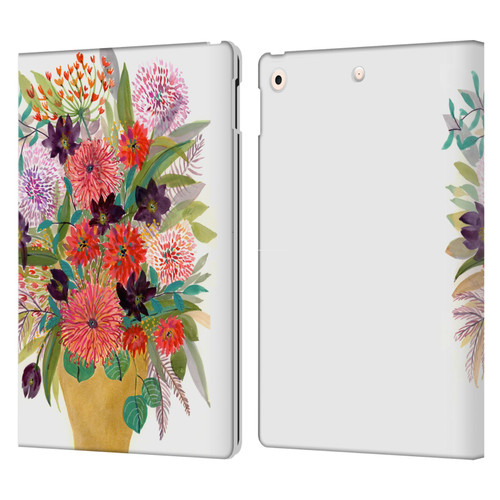 Suzanne Allard Floral Art Celebration Leather Book Wallet Case Cover For Apple iPad 10.2 2019/2020/2021