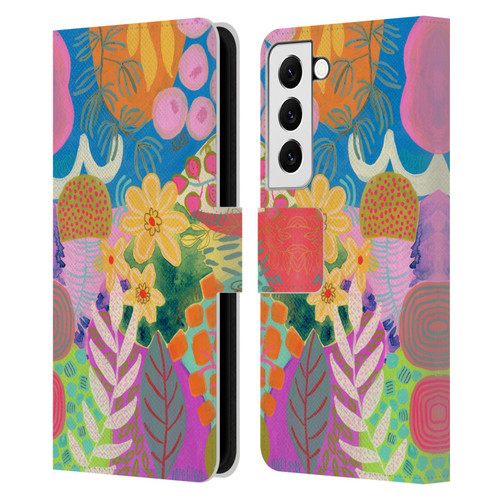 Suzanne Allard Floral Art Yellow Daisies Leather Book Wallet Case Cover For Samsung Galaxy S22 5G