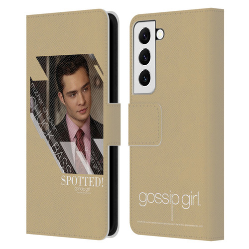 Gossip Girl Graphics Chuck Leather Book Wallet Case Cover For Samsung Galaxy S22 5G