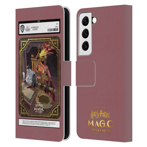 Harry Potter: Magic Awakened Characters Dumbledore Card Leather Book Wallet Case Cover For Samsung Galaxy S22 5G