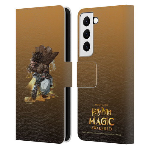 Harry Potter: Magic Awakened Characters Hagrid Leather Book Wallet Case Cover For Samsung Galaxy S22 5G
