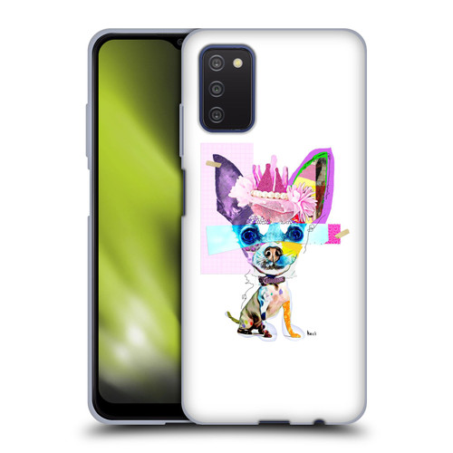 Michel Keck Animal Collage Chihuahua Soft Gel Case for Samsung Galaxy A03s (2021)