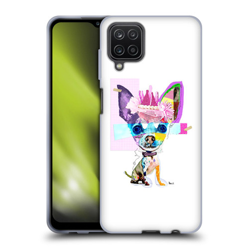 Michel Keck Animal Collage Chihuahua Soft Gel Case for Samsung Galaxy A12 (2020)