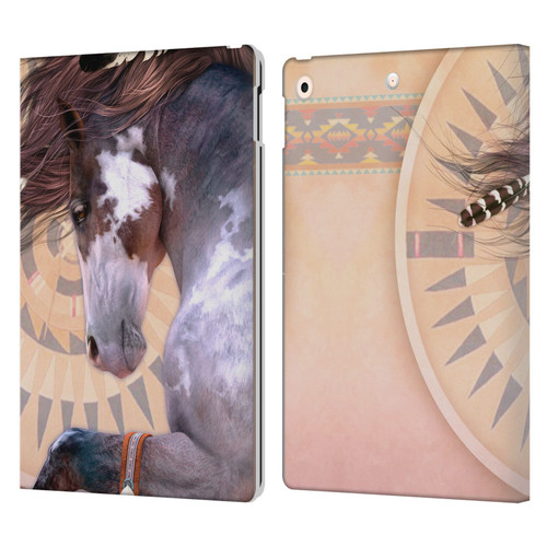 Laurie Prindle Fantasy Horse Native Spirit Leather Book Wallet Case Cover For Apple iPad 10.2 2019/2020/2021