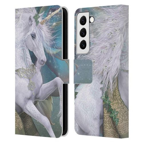 Laurie Prindle Fantasy Horse Kieran Unicorn Leather Book Wallet Case Cover For Samsung Galaxy S22 5G