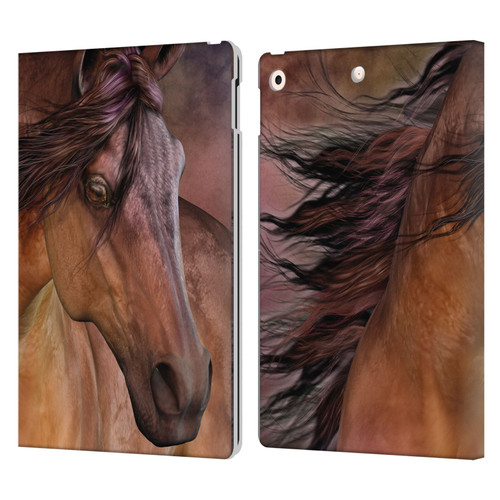 Laurie Prindle Western Stallion Belleze Fiero Leather Book Wallet Case Cover For Apple iPad 10.2 2019/2020/2021