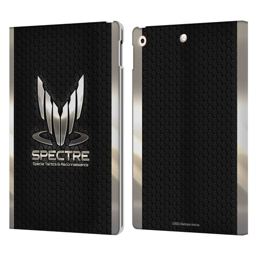EA Bioware Mass Effect 3 Badges And Logos Spectre Leather Book Wallet Case Cover For Apple iPad 10.2 2019/2020/2021