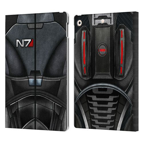 EA Bioware Mass Effect Armor Collection N7 Leather Book Wallet Case Cover For Apple iPad 10.2 2019/2020/2021