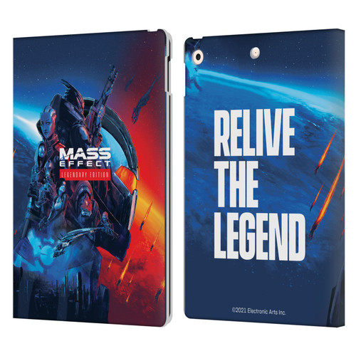 EA Bioware Mass Effect Legendary Graphics Key Art Leather Book Wallet Case Cover For Apple iPad 10.2 2019/2020/2021